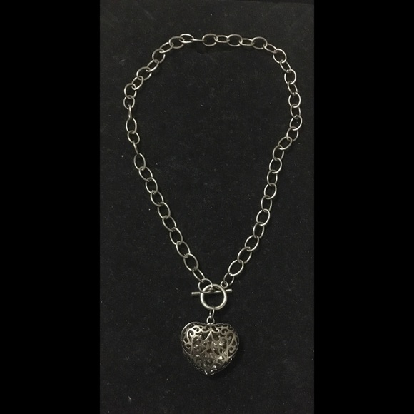 Heart Toggle Necklace Reversible - Picture 2 of 4